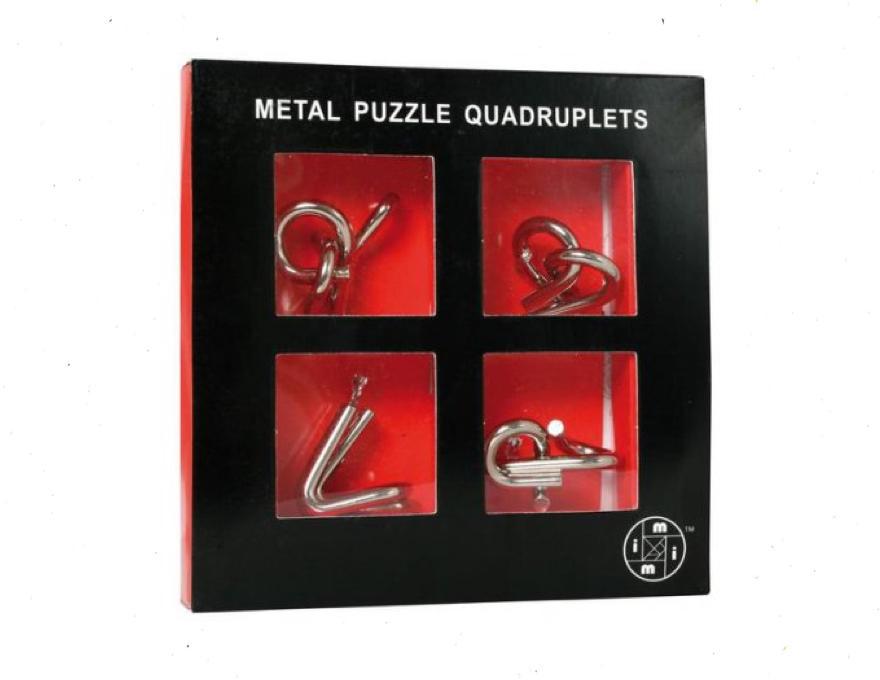 Gift box of metal puzzles