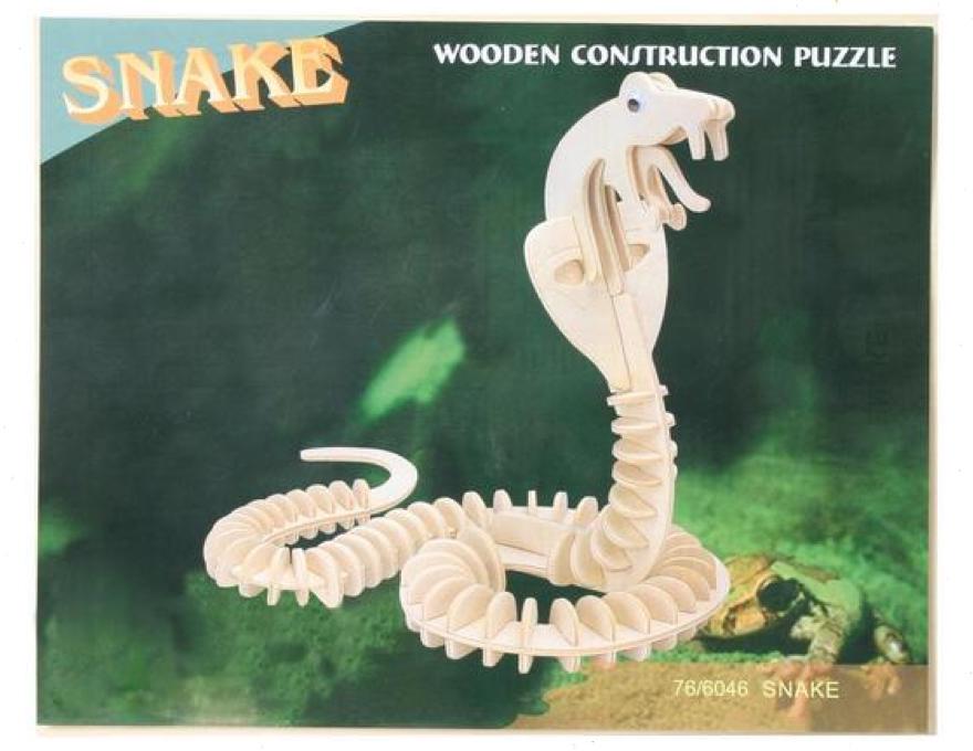 Wood 3D Puzzle SNAKE