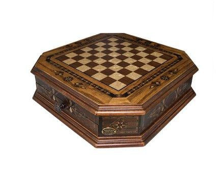 Chess Board with Drawer: OCTAGON BIG 7