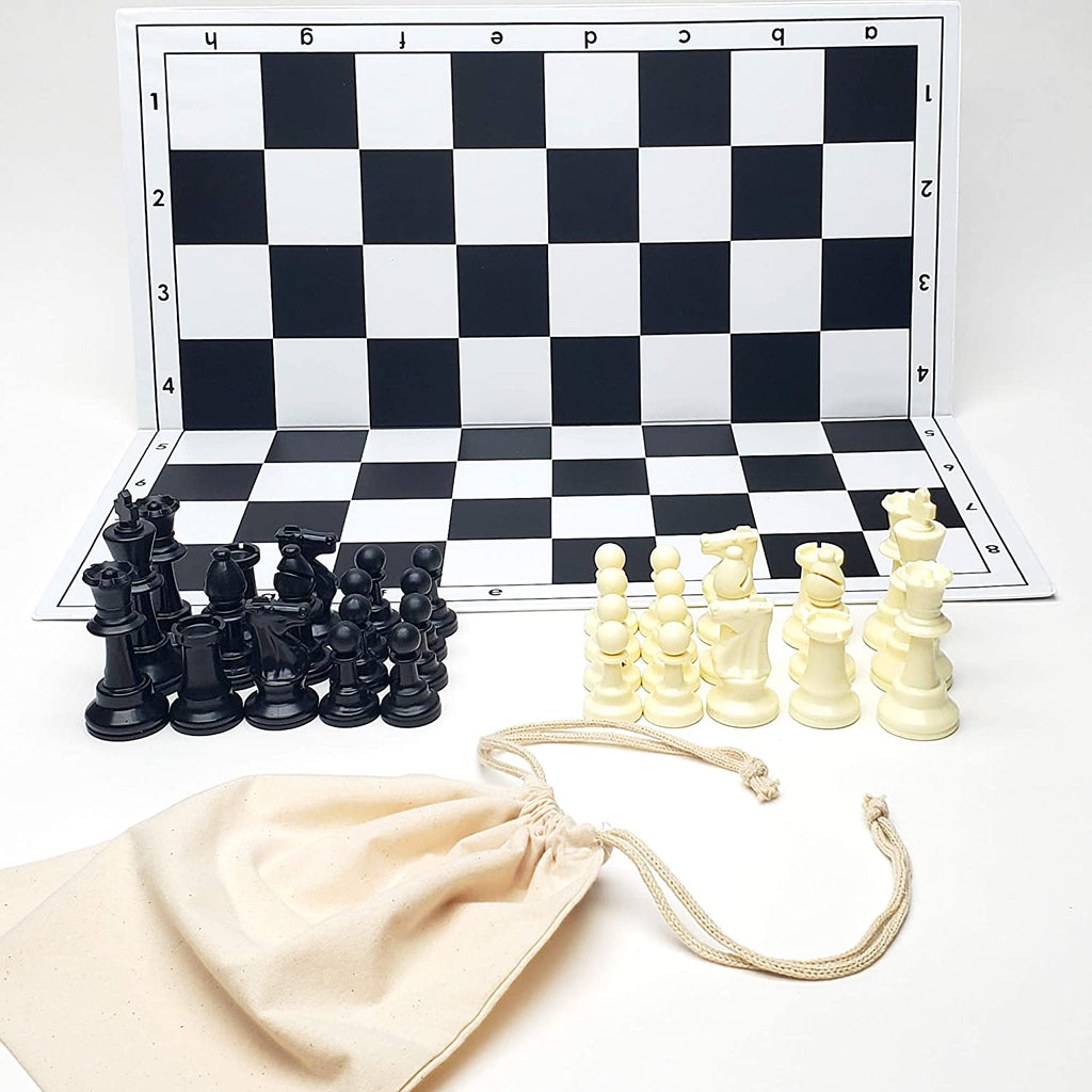Foldable chessboard black | white FG=57 mm