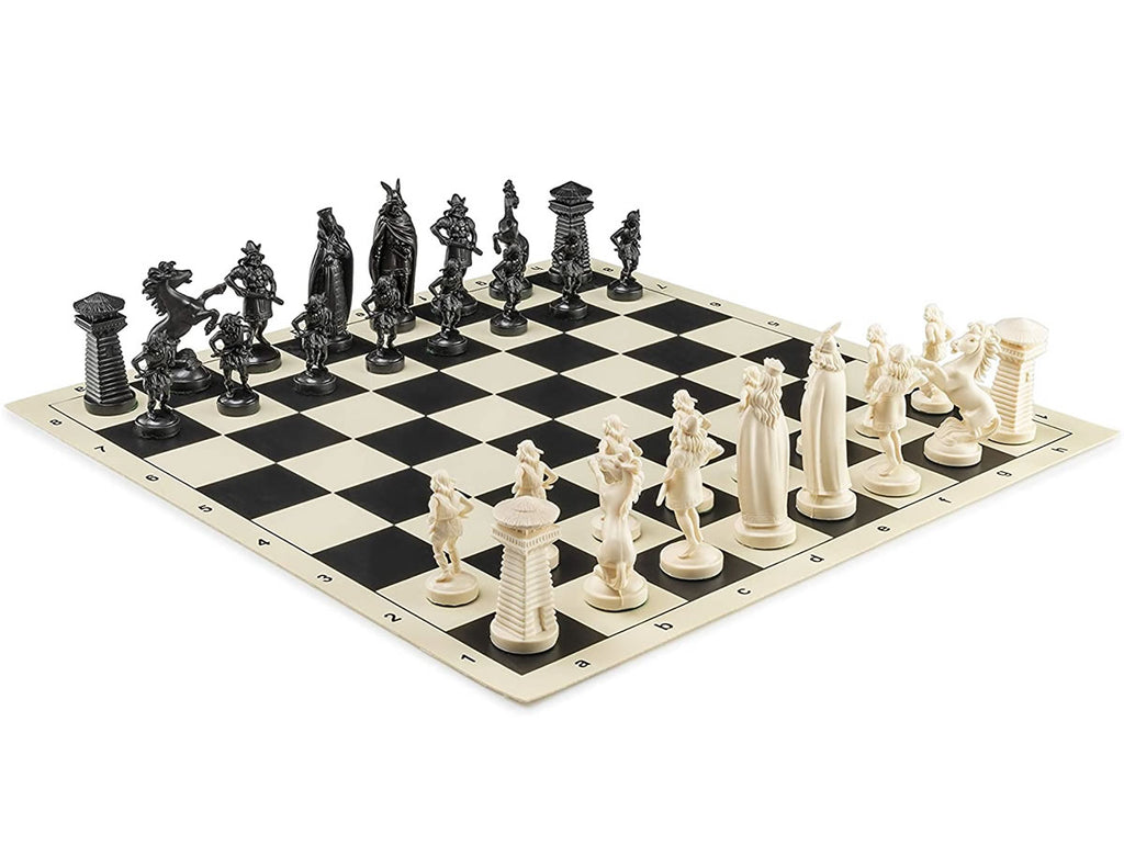 VIKING Black / White Chess Set