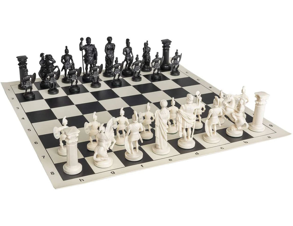 ROMAN Black / White Chess Set