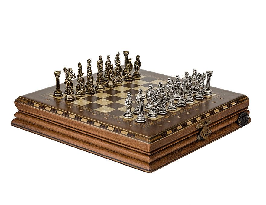 Luxury Chess Small - Ashwood | Brass
