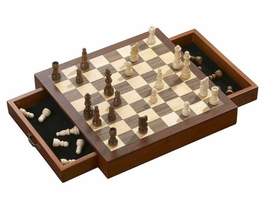 Wooden Magnetic Chess Set - Square